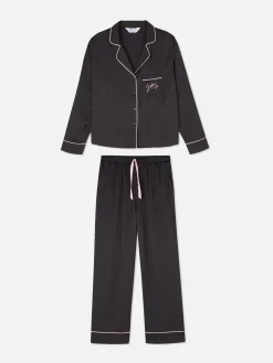 Satin Long Sleeve Pajamas