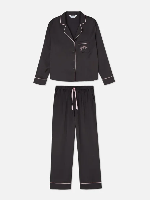 Satin Long Sleeve Pajamas