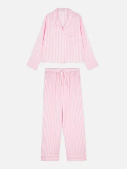 Satin Long Sleeve Pajamas