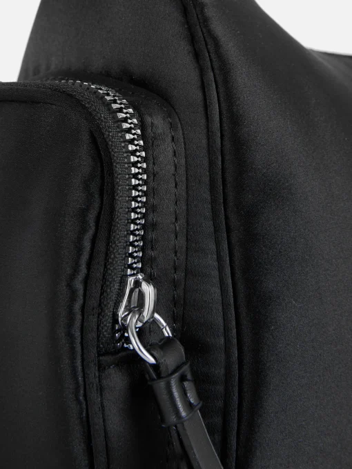 Satin Pocket Shoulder Bag