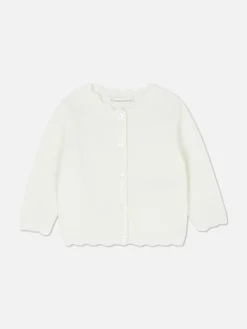 Scallop Trim Cardigan