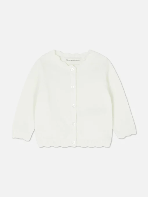Scallop Trim Cardigan