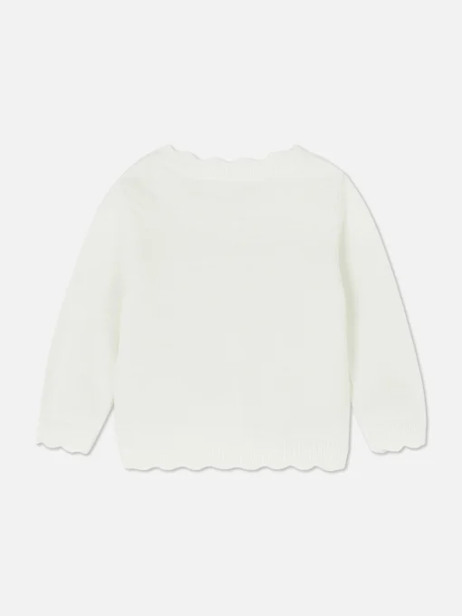 Scallop Trim Cardigan