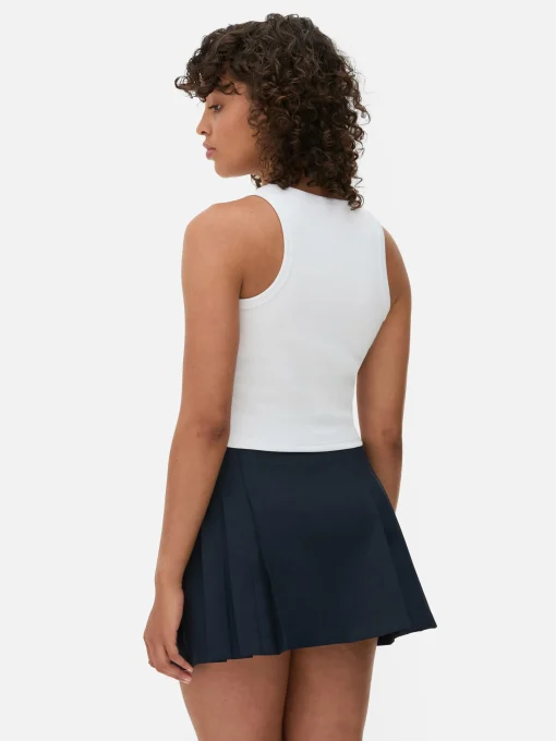 Scoop Neck Tank With Built-In Bra
