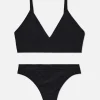 Seamless Triangle Bralette And Thong Set