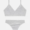 Seamless Triangle Bralette And Underwear Set