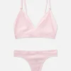 Seamless Triangle Bralette And Thong Set