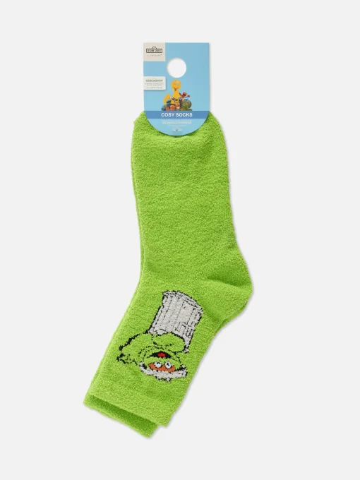 Sesame Street Oscar The Grouch Cozy Socks