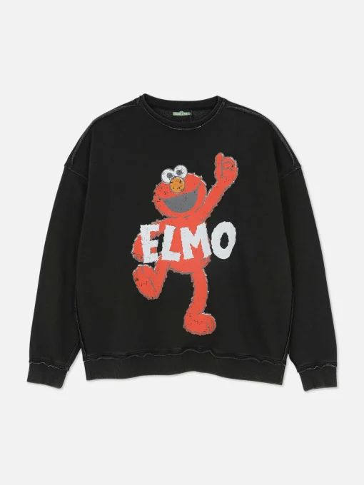 Sesame Street Oversized Graphic Sweatshirt
