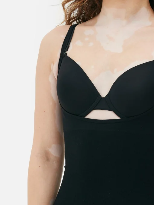 Shapewear Open-Bust Mid-Thigh Bodysuit