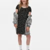 Shirred Floral Dress