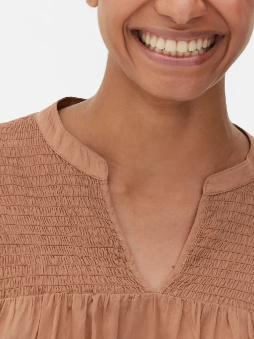 Shirred Smock Blouse