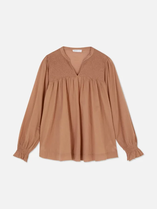 Shirred Smock Blouse