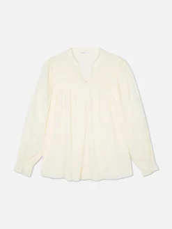 Shirred Smock Blouse