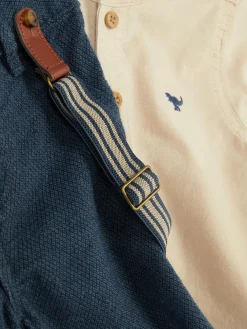 Shirt And Pants With Suspenders
