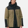 Short Color Block Coat