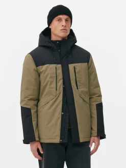 Short Color Block Coat