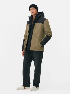 Short Color Block Coat