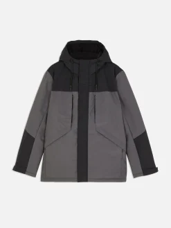 Short Color Block Coat