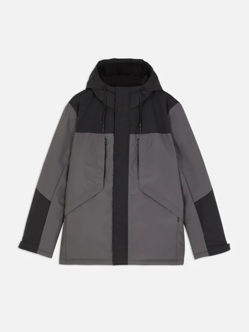 Short Color Block Coat