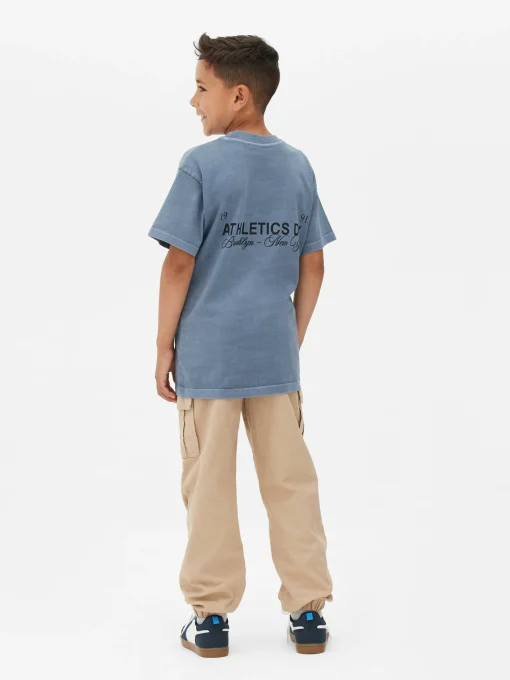 Short Sleeve Athletic Graphic T-Shirt