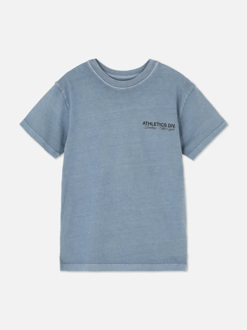 Short Sleeve Athletic Graphic T-Shirt
