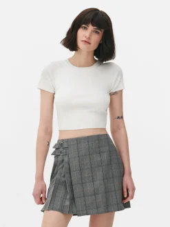 Short Sleeve Cropped Sweater