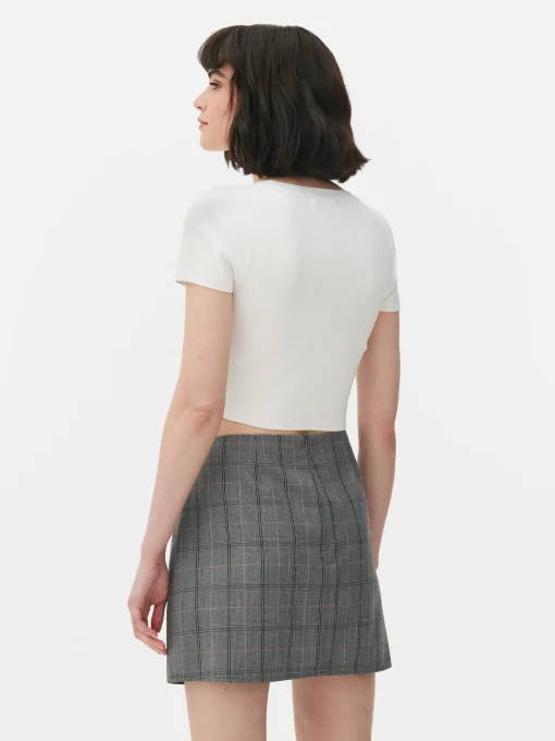 Short Sleeve Cropped Sweater