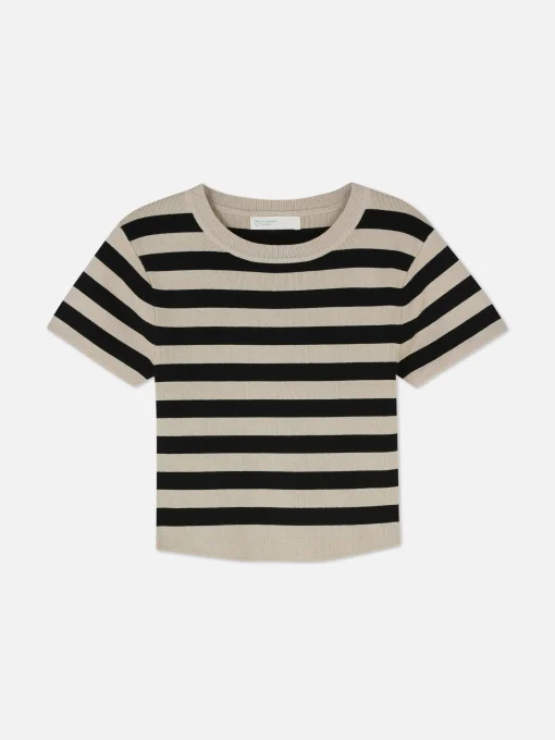Short Sleeve Cropped Sweater