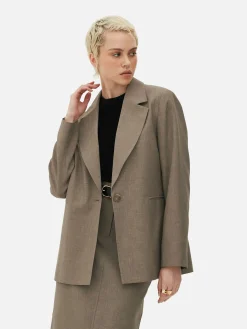 Single-Breasted Oversized Blazer