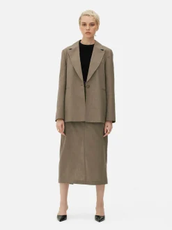 Single-Breasted Oversized Blazer