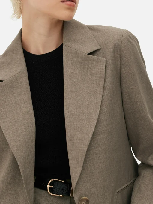Single-Breasted Oversized Blazer