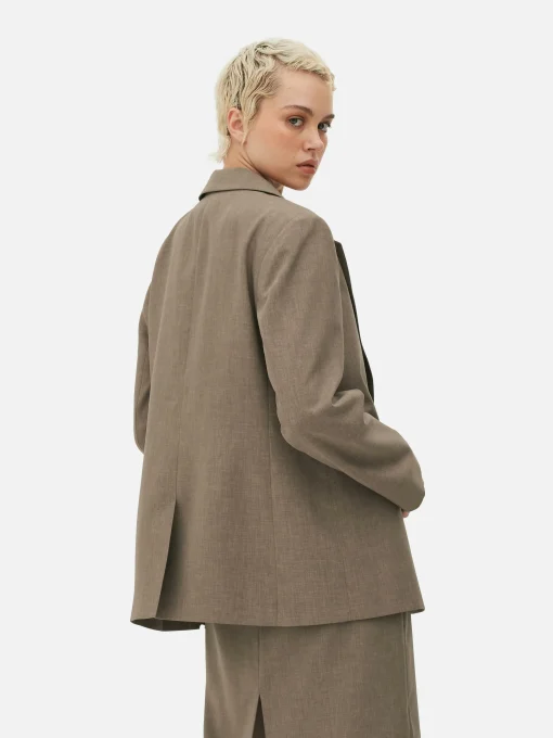 Single-Breasted Oversized Blazer