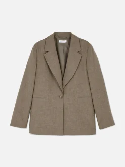 Single-Breasted Oversized Blazer
