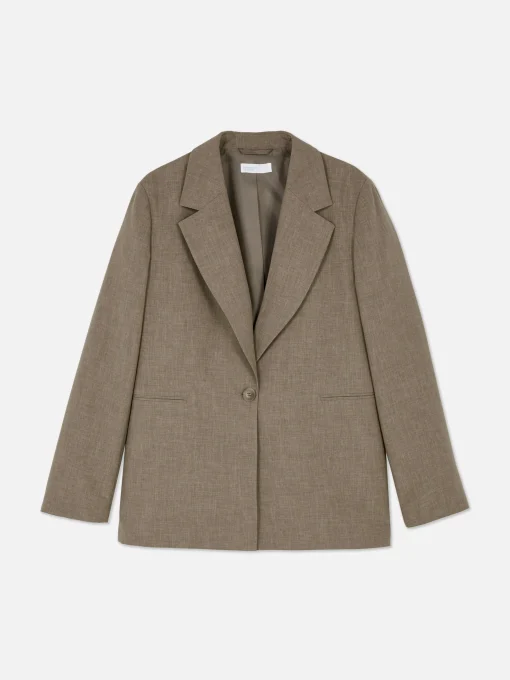 Single-Breasted Oversized Blazer