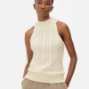Sleeveless Cable Knit Tank
