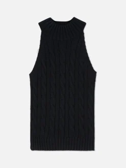 Sleeveless Cable Knit Tank