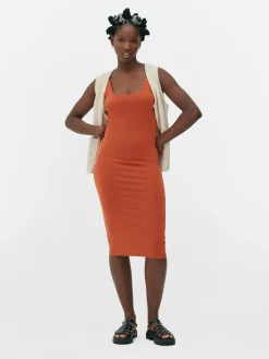Sleeveless Jersey Midi Dress