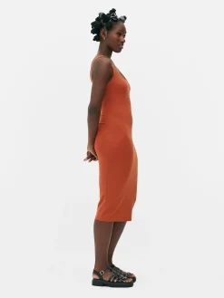 Sleeveless Jersey Midi Dress