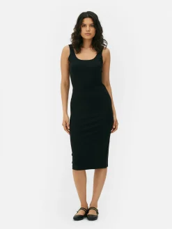 Sleeveless Jersey Midi Dress