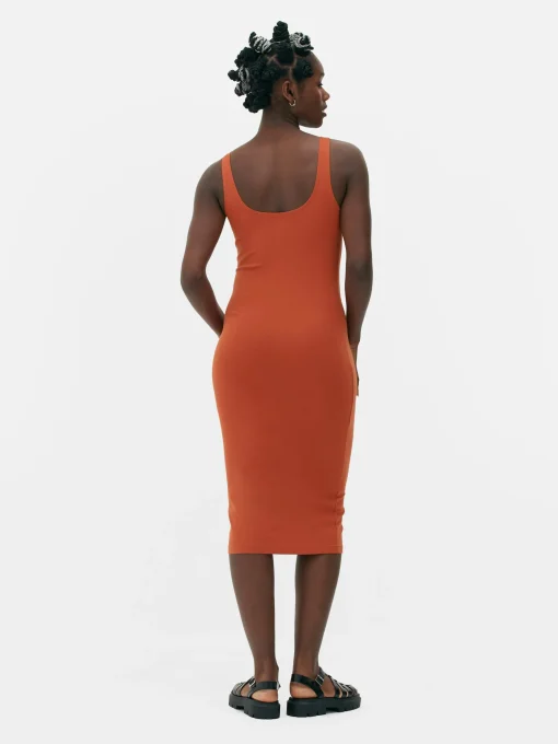 Sleeveless Jersey Midi Dress