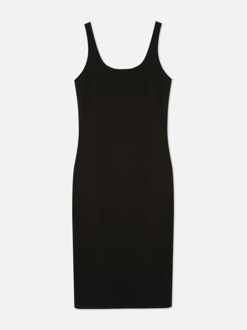 Sleeveless Jersey Midi Dress