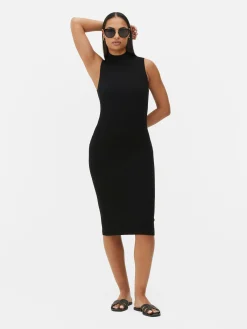 Sleeveless Midi Knit Dress