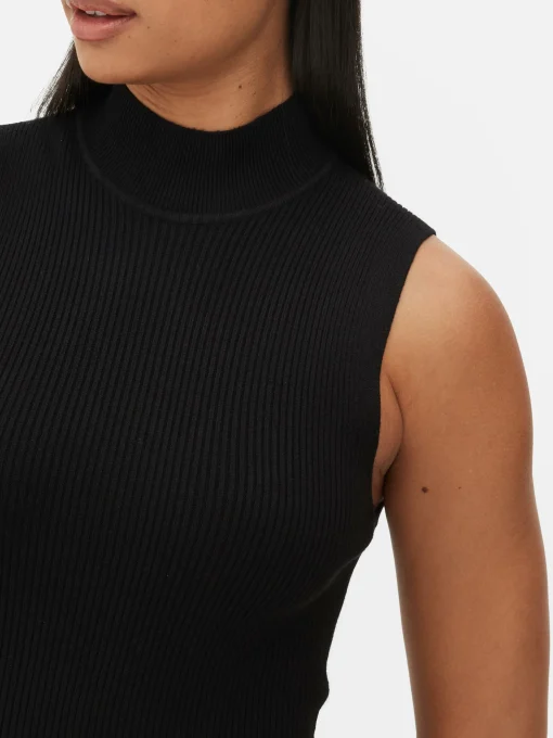 Sleeveless Midi Knit Dress