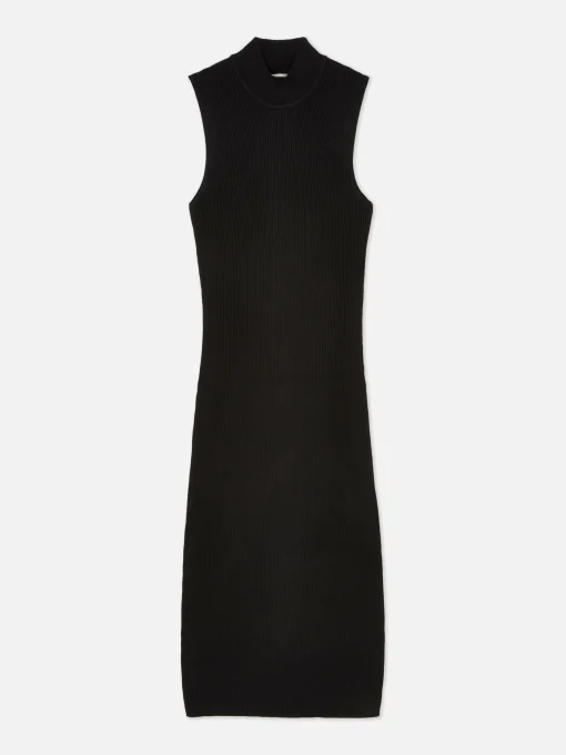 Sleeveless Midi Knit Dress