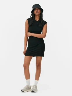 Sleeveless Textured Bodycon Mini Dress
