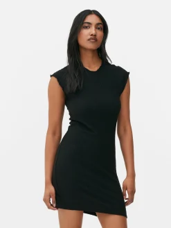 Sleeveless Textured Bodycon Mini Dress