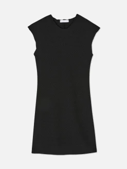 Sleeveless Textured Bodycon Mini Dress