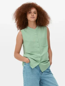 Sleeveless Tunic Blouse