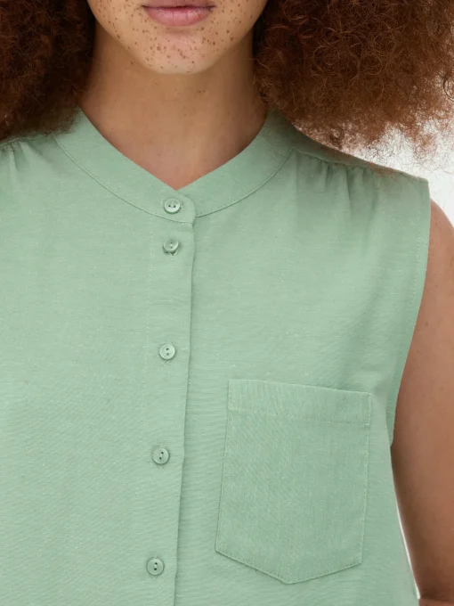Sleeveless Tunic Blouse